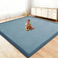 Baby Play Mat for Floor, 1.3 Inch Thick Memory Foam Tummy Time Mat with Non Slip Backing, Soft Coral Velvet 50×50 Inch Playpen Mat Crawling Tatami for Infants Toddlers Kids