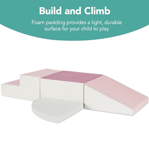 1. Best Choice Products 4-Piece Foam Climb & Crawl Play Set