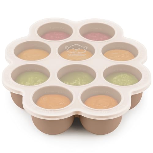 KeaBabies Silicone Baby Food Freezer Trays | Puree & Breast Milk Storage
