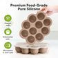KeaBabies Silicone Baby Food Freezer Trays | Puree & Breast Milk Storage