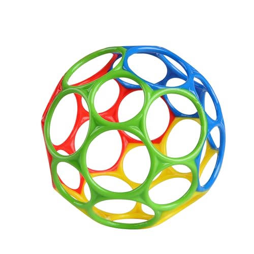 Bright Starts Oball Classic Easy-Grasp Ball | BPA-Free Baby Toy