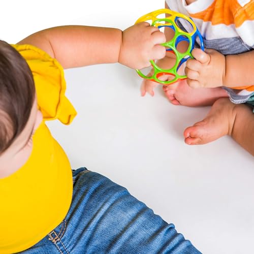 Bright Starts Oball Classic Easy-Grasp Ball | BPA-Free Baby Toy