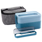 Stackable Bento Lunch Box with Divider, Utensils & Lunch Bag