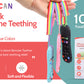 BEBECAN Silicone Baby Remote Teether 3-pack silicone teething toys in three colors BPA free and food grade