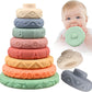 Sensory Educational Montessori Baby Stacking Rings Toys - 8Pcs