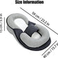 Baby Feeding Pillow, Anti Overflow Feeding Pillow for Reducing Spit-Up, Safety Nursing Pillow, Baby Lounger Reflux Wedge Breastfeeding, Removable top and Bottom (Black, Small)