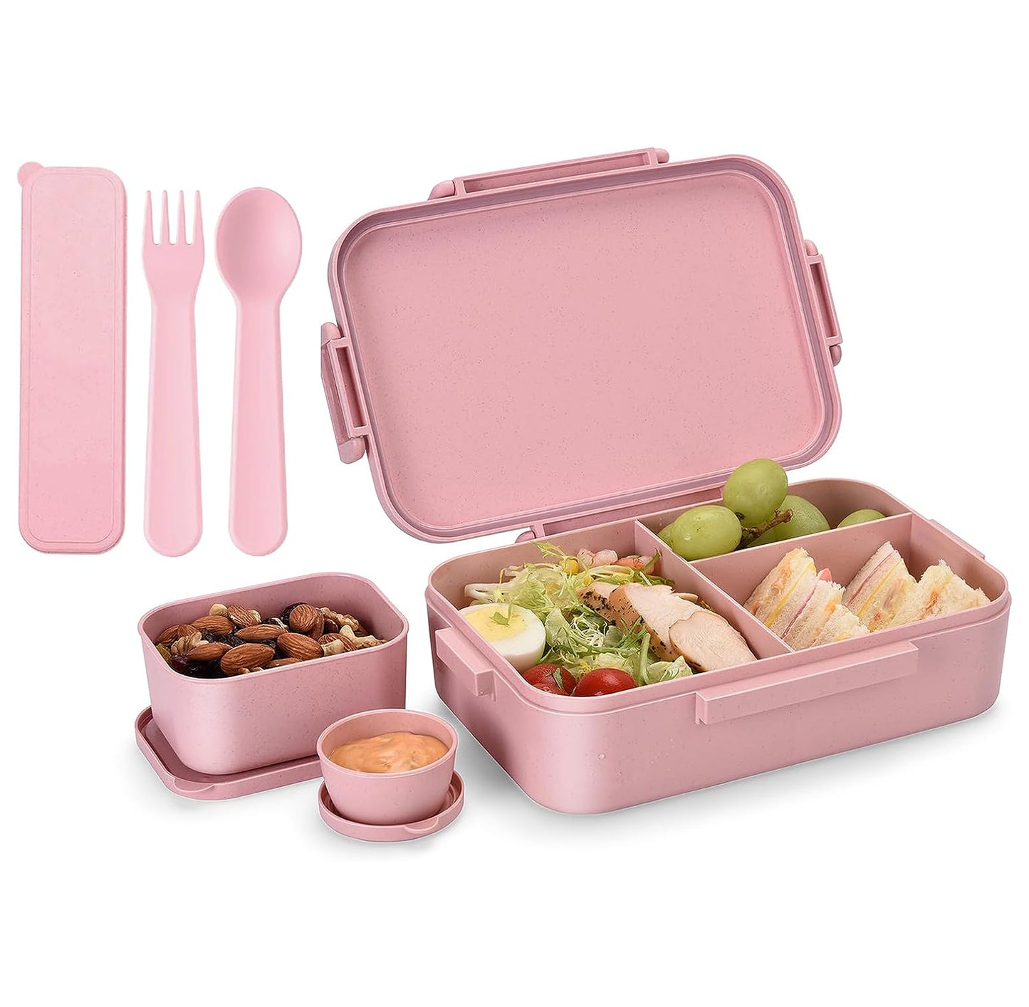 Versatile Bento Box-Leak-Proof Compartments-Ideal for School