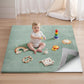 Thick Baby Play Mat 1.3'', 50x50 Playpen Mat with Removable & Washable Cover, Ultra Soft Crawling Rug for Floor, Foam Cushion & Non-Slip Backing for Kids, Toddlers