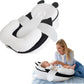Baby Feeding Pillow, Anti Overflow Feeding Pillow for Reducing Spit-Up, Safety Nursing Pillow, Baby Lounger Reflux Wedge Breastfeeding, Removable top and Bottom (Black, Small)