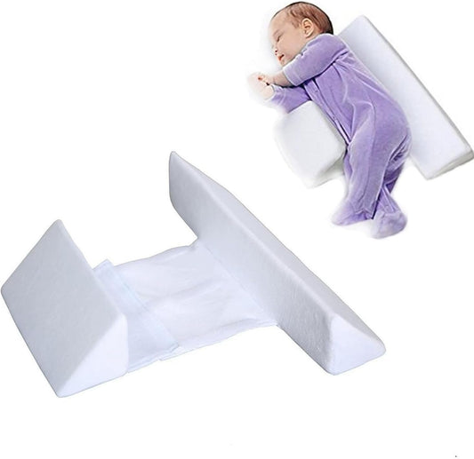 Baby Side Sleeper Wedge Adjustable Soft and Breathable Sleeping Pillow Supports Newborn Front and Back
