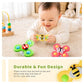 LiKee Suction Cup Spinner Sensory Toy | Airplane, Car & Bath Toy for Babies 10+ Months