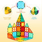 FNJO Magnetic Tiles 110-Piece STEM Building Set  Montessori-Inspired Magnetic Construction Toy for Kids